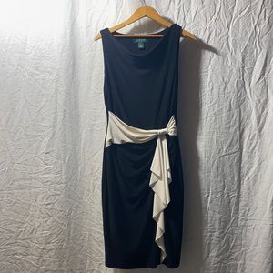 Ralph Lauren size 2 cocktail dress with white bow